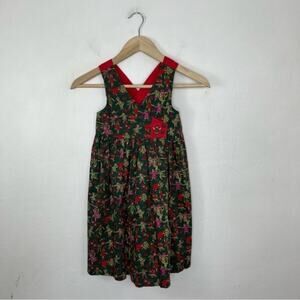 Cornelloki Vintage Cottagecore Skipping Kids Print Dress Size 3/4 NWT May Day